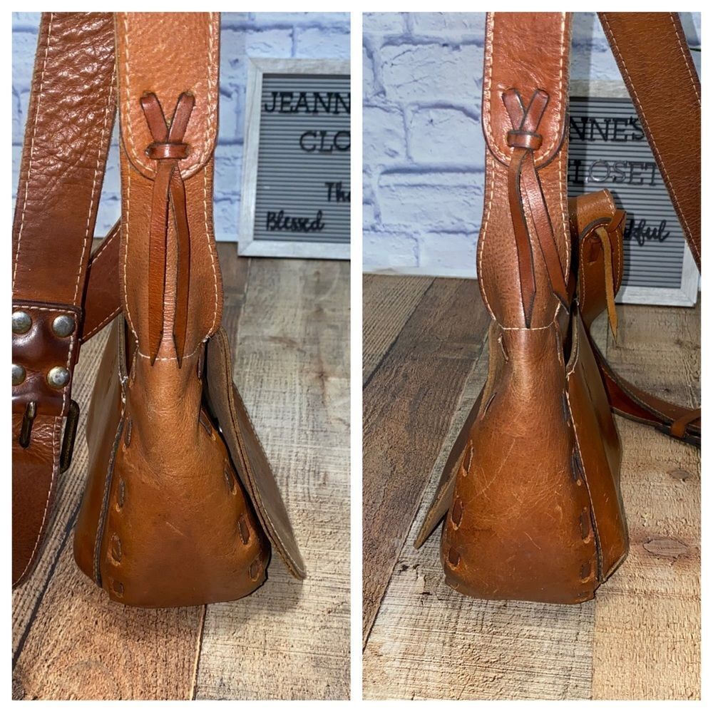 Patricia nash tooled leather flap shoulder bag - Picture 11 of 12